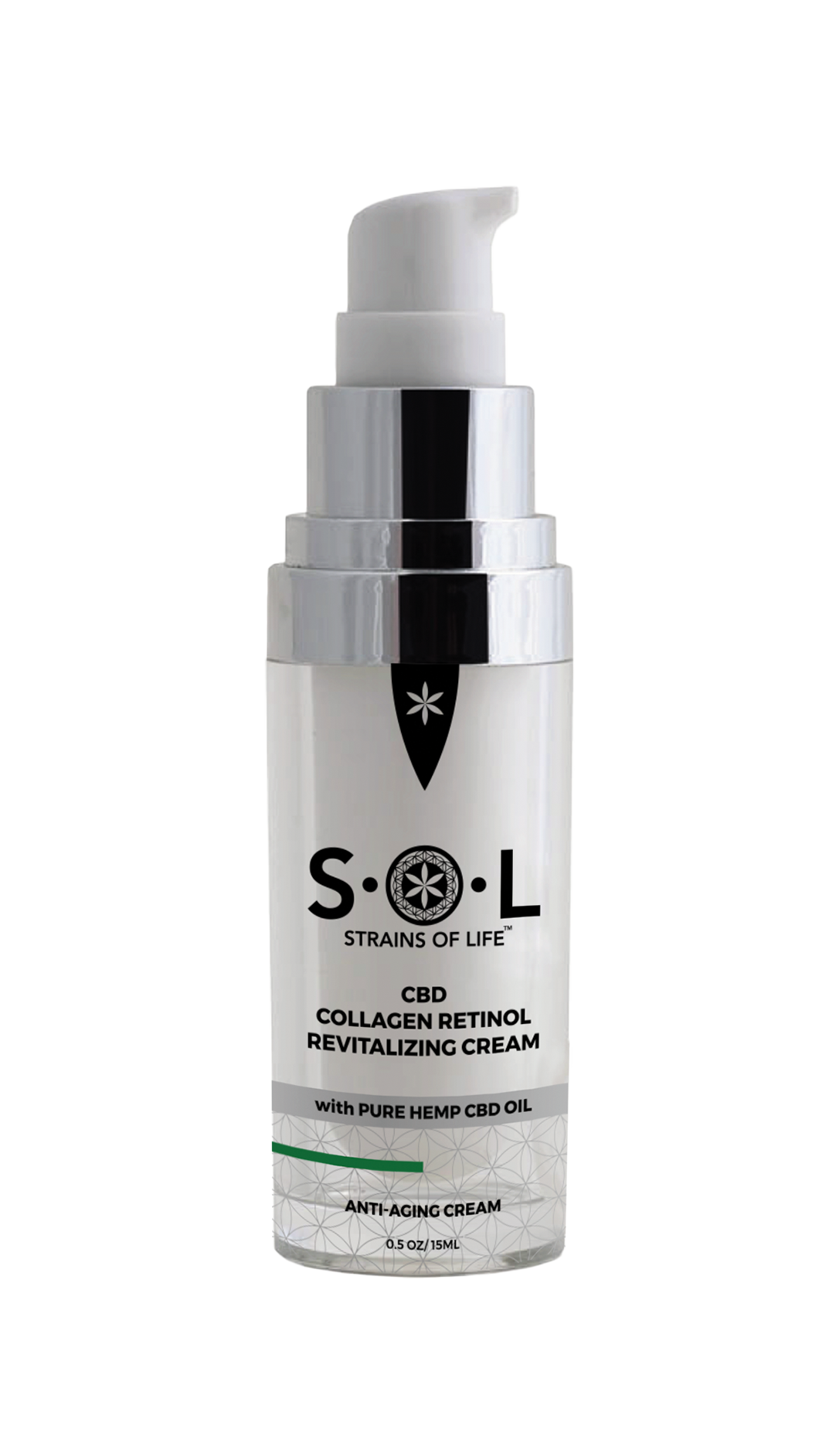 Retinol Eye Cream fro SOL CBD. Hemp infused CBD revitalizing eye cream. CBD skincare products.