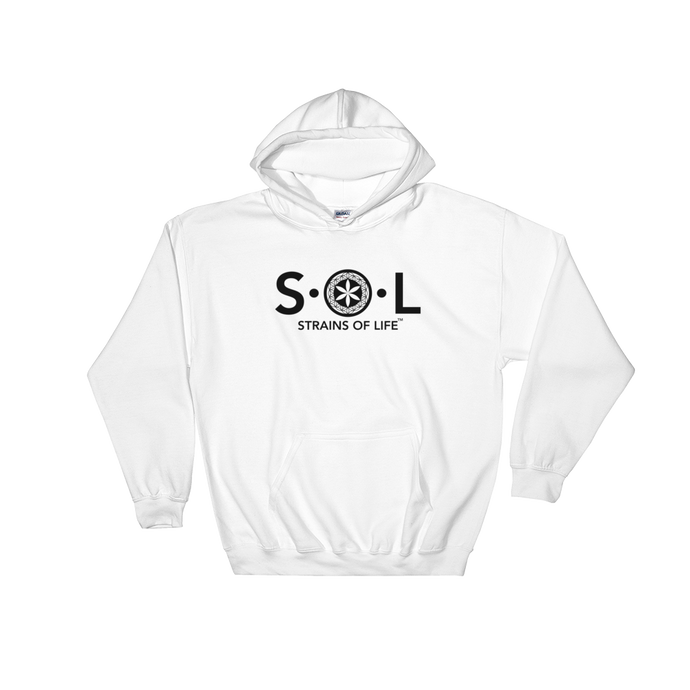 S.OL Logo Hooded Sweatshirt - White & Grey